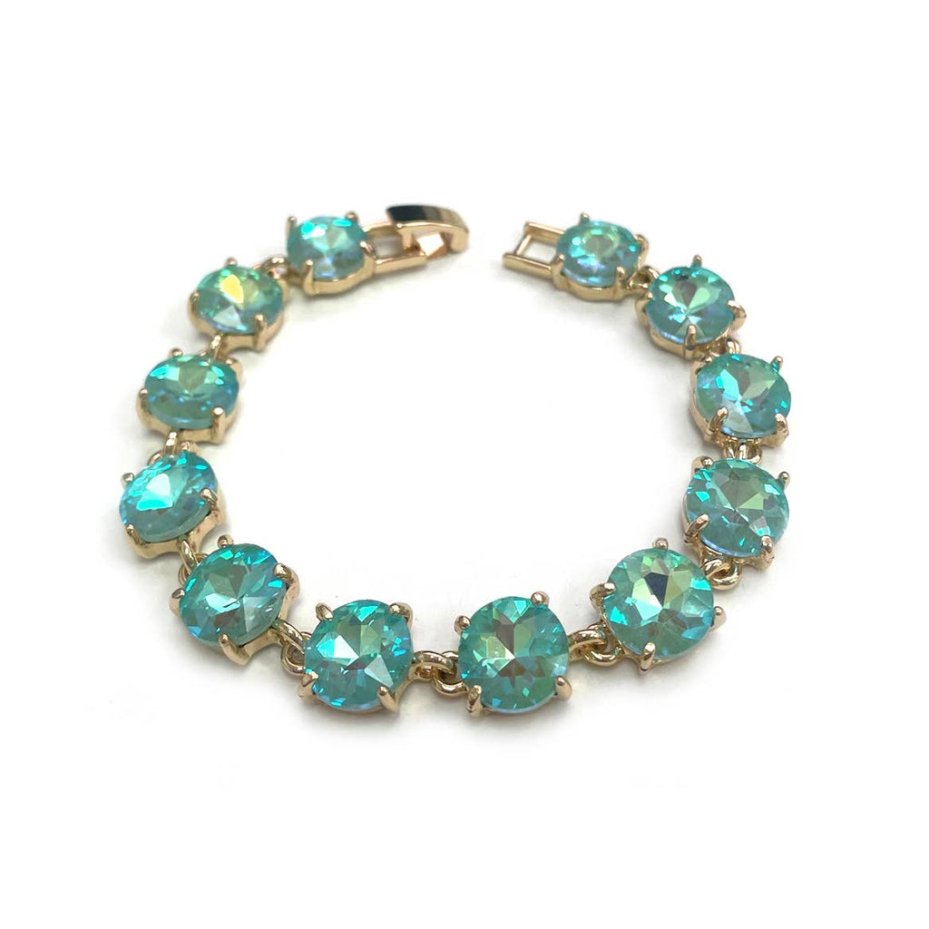 Round Cushion Cut Link Bracelet