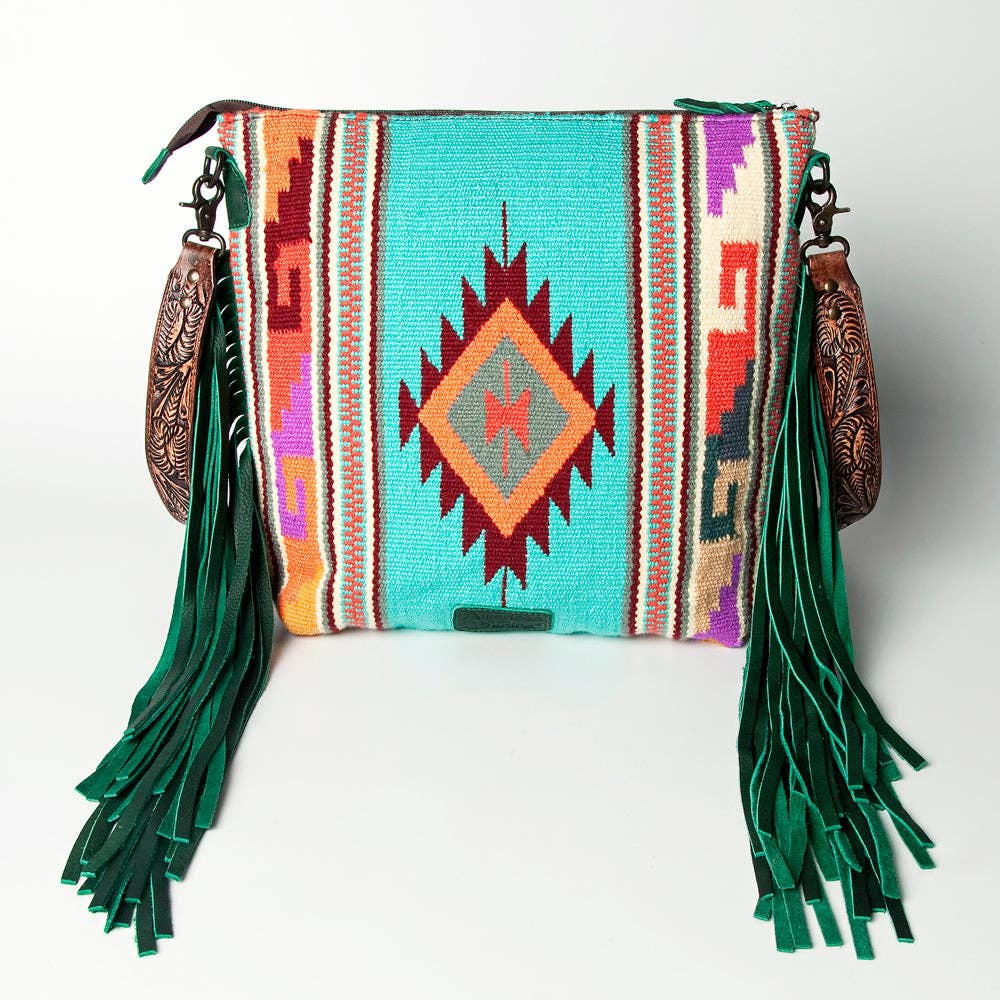 Western Crossbody Genuine Leather Fringe Purse