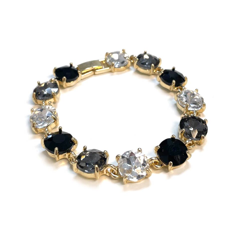Round Cushion Cut Link Bracelet