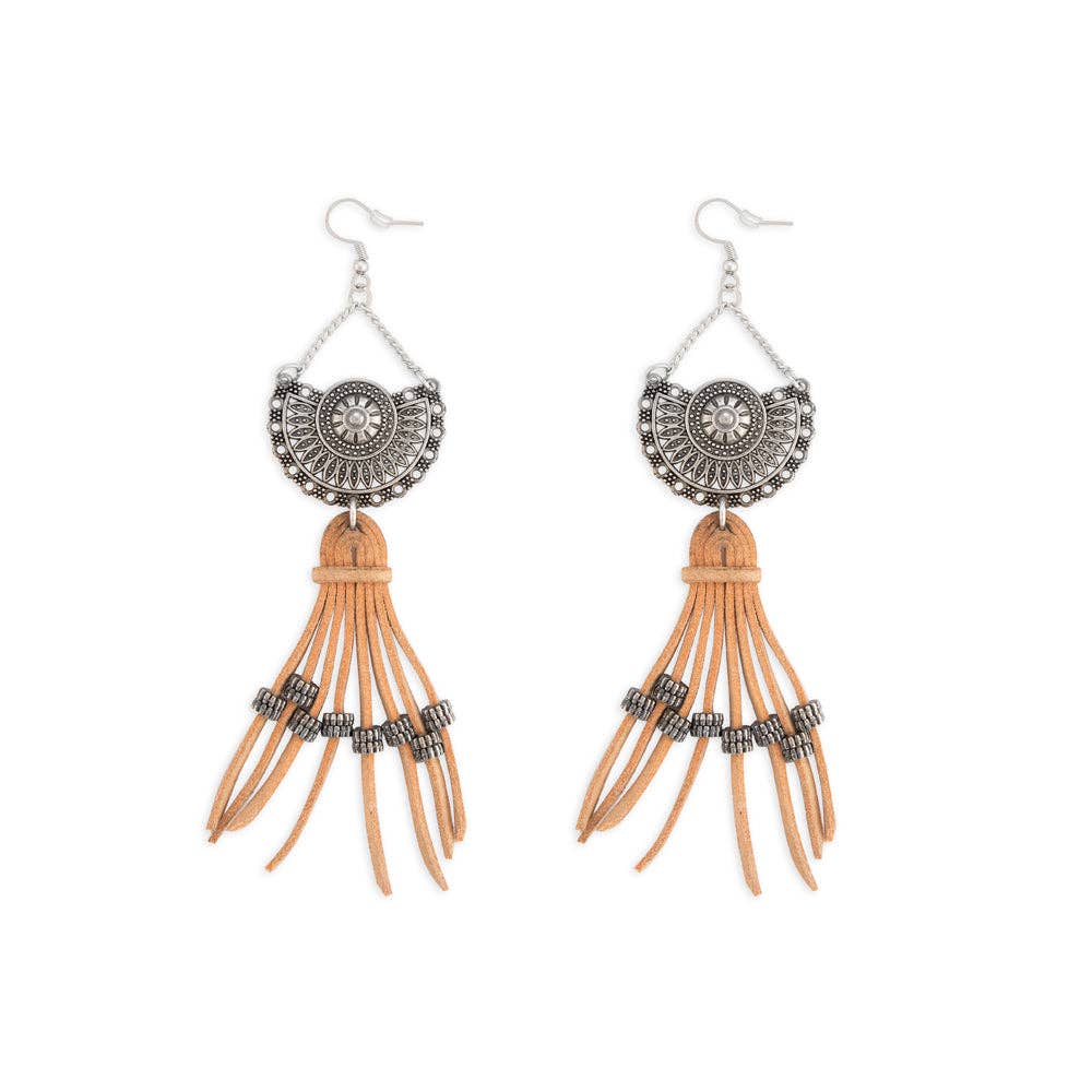 Eazer Sueded Fringe Earrings