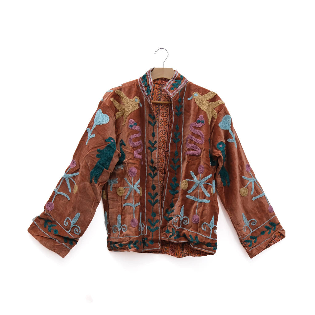 PiPPY Handmade Embroidered One of a Kind Velvet Suzani Jackets
