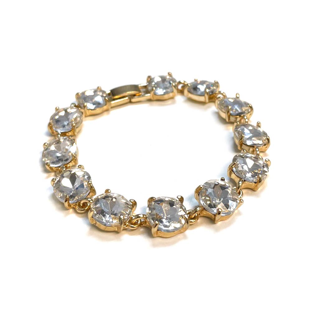 Round Cushion Cut Link Bracelet