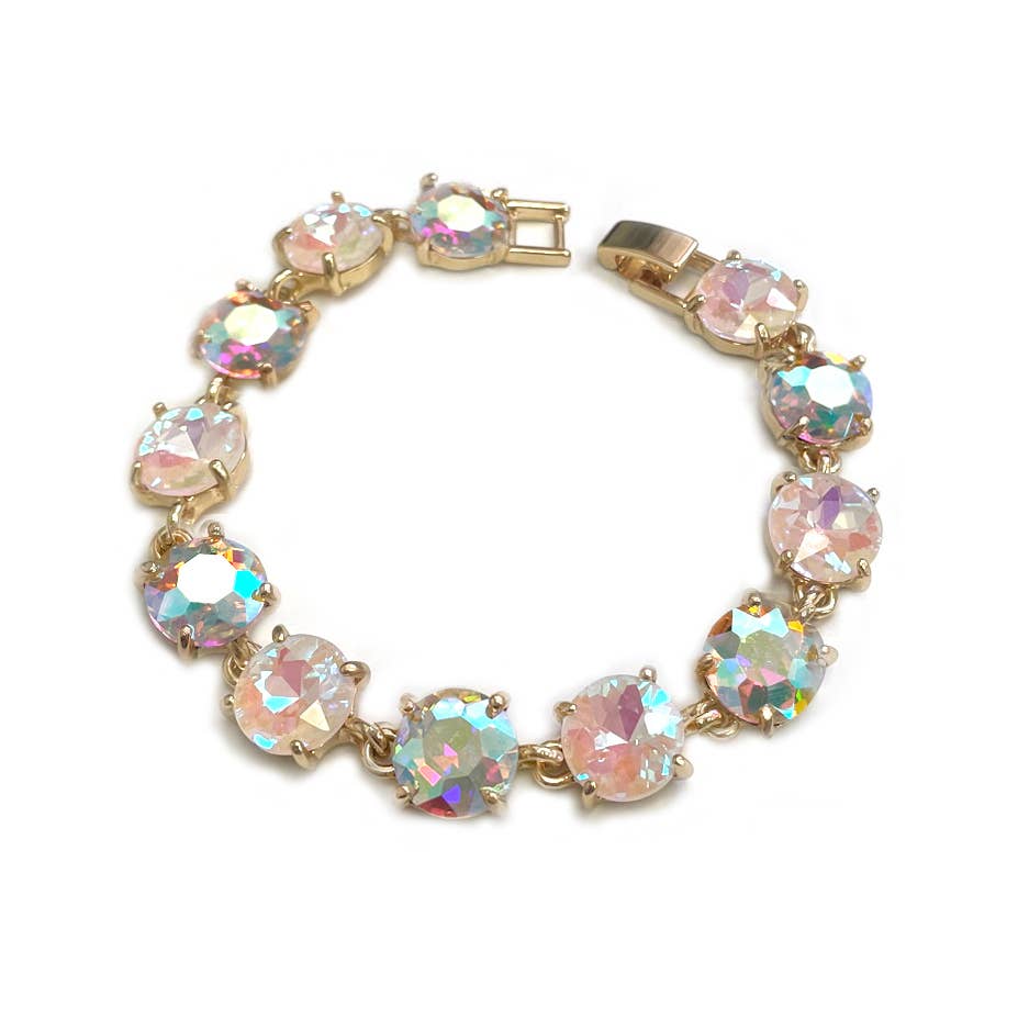 Round Cushion Cut Link Bracelet