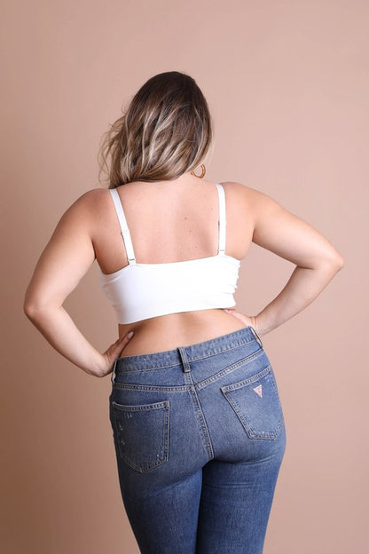 Plus Size Interwoven Strappy Front Bralette