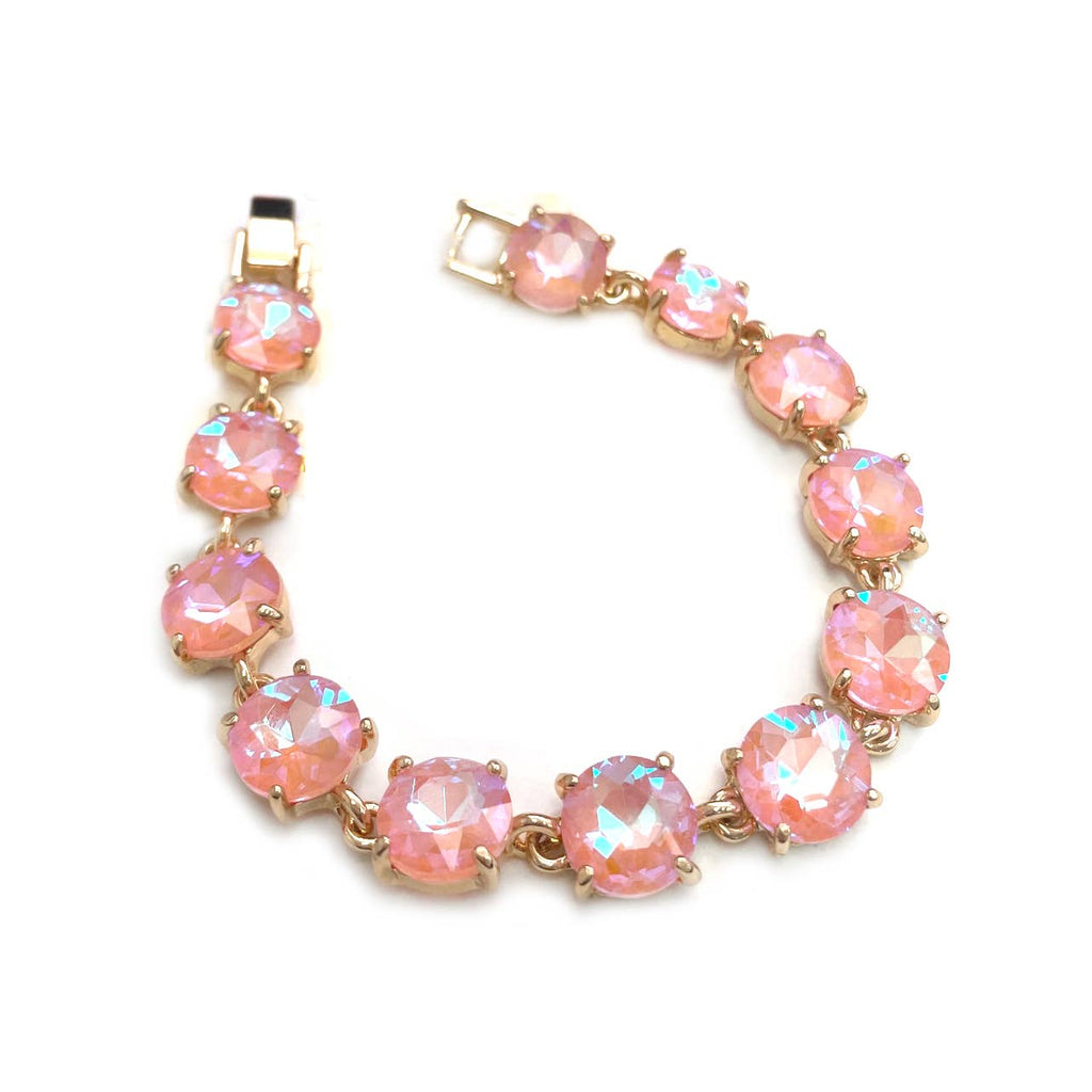 Round Cushion Cut Link Bracelet
