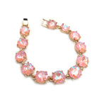Round Cushion Cut Link Bracelet