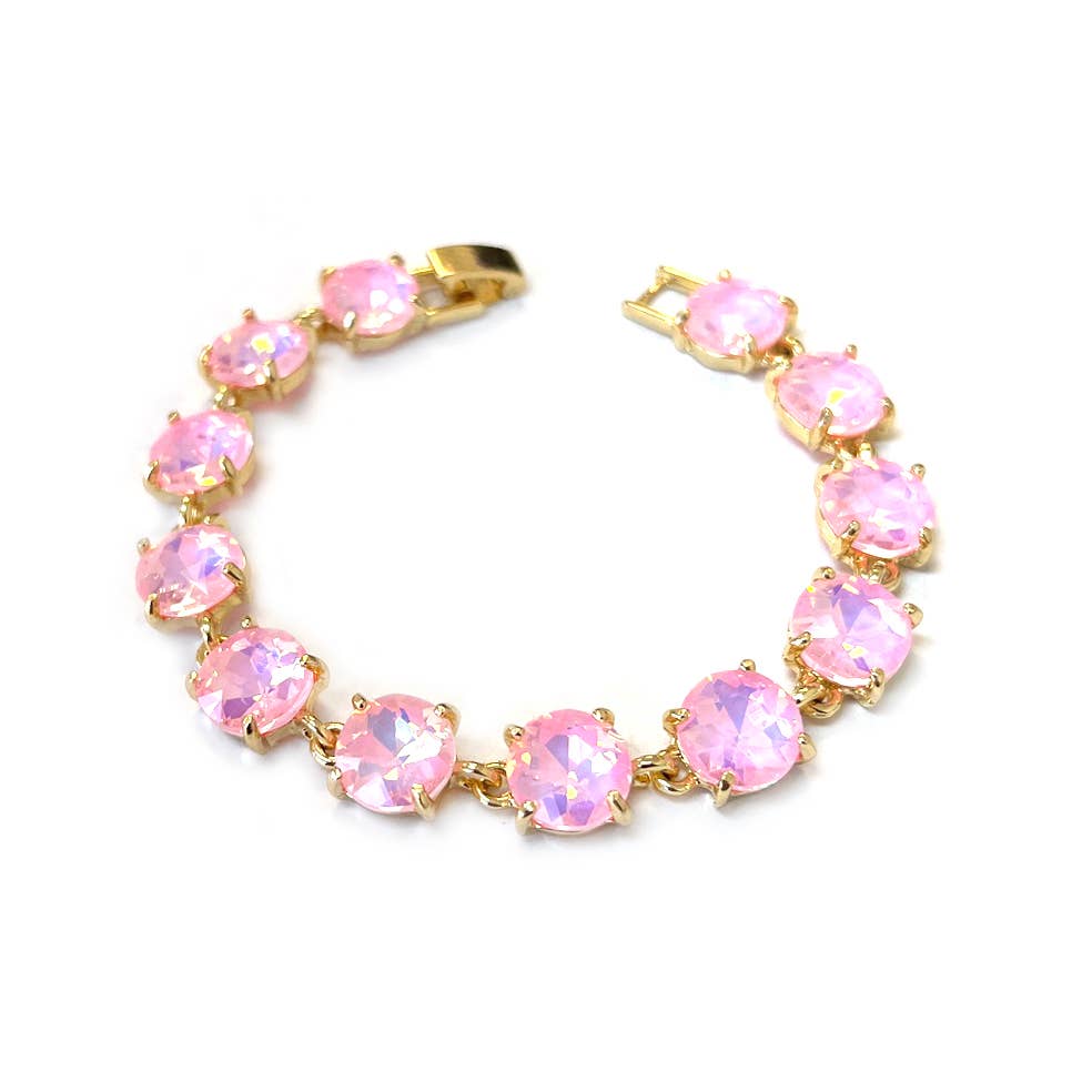 Round Cushion Cut Link Bracelet