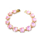 Round Cushion Cut Link Bracelet