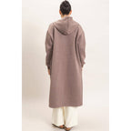 Cozy Overload Oversized Longline Zip-Up Hoodie Jacket