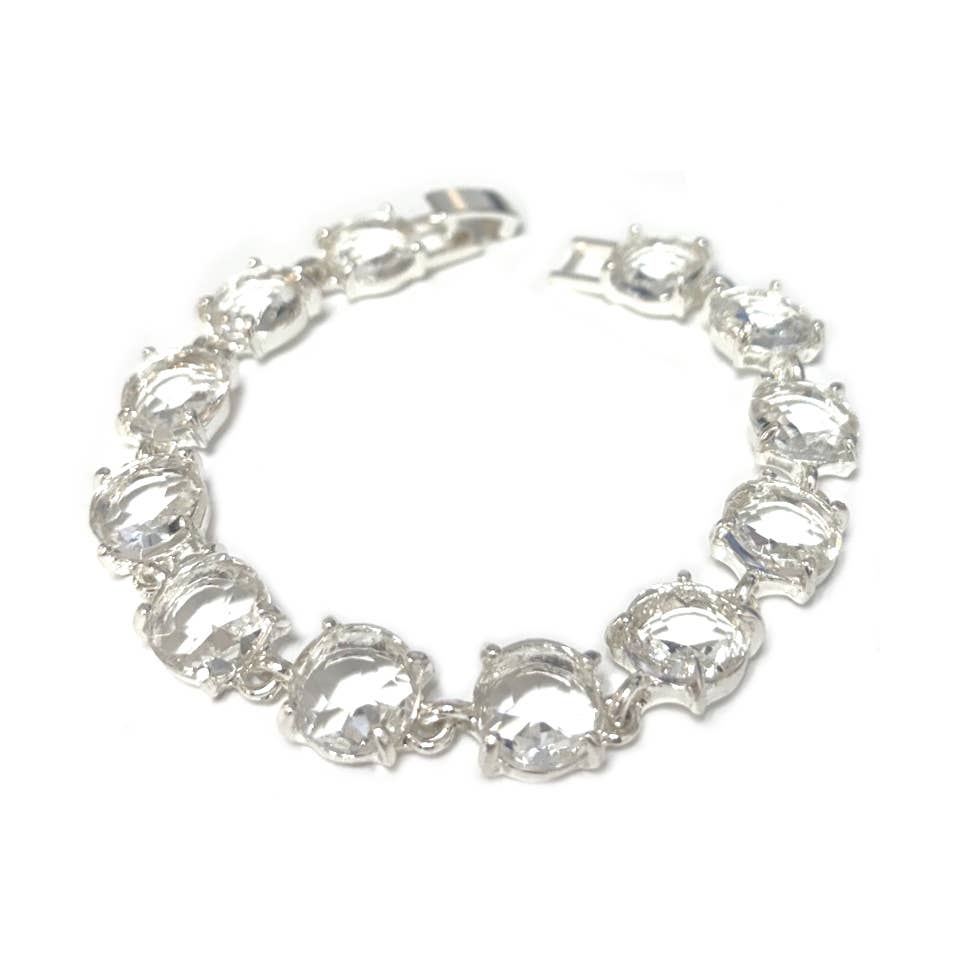 Round Cushion Cut Link Bracelet
