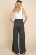 PiPPY Fold Over Wide Leg Palazzo Pants