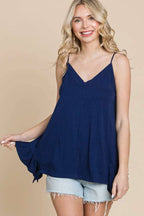PiPPY Side Ruffle Loose Fit Cami Top