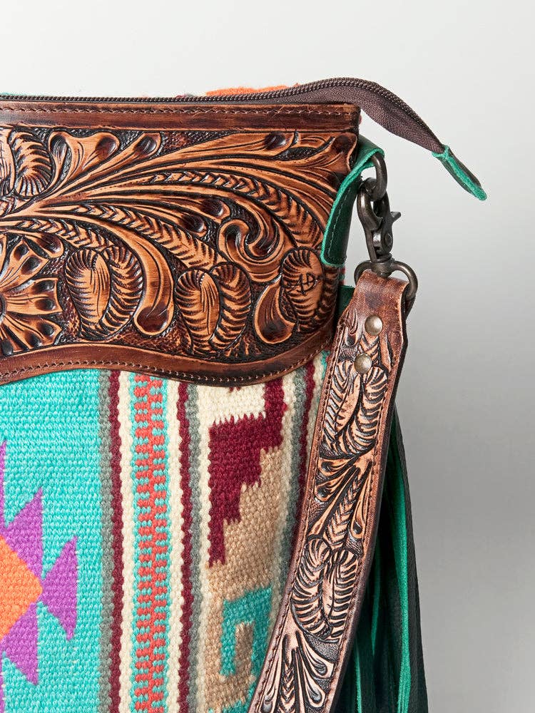 Western Crossbody Genuine Leather Fringe Purse