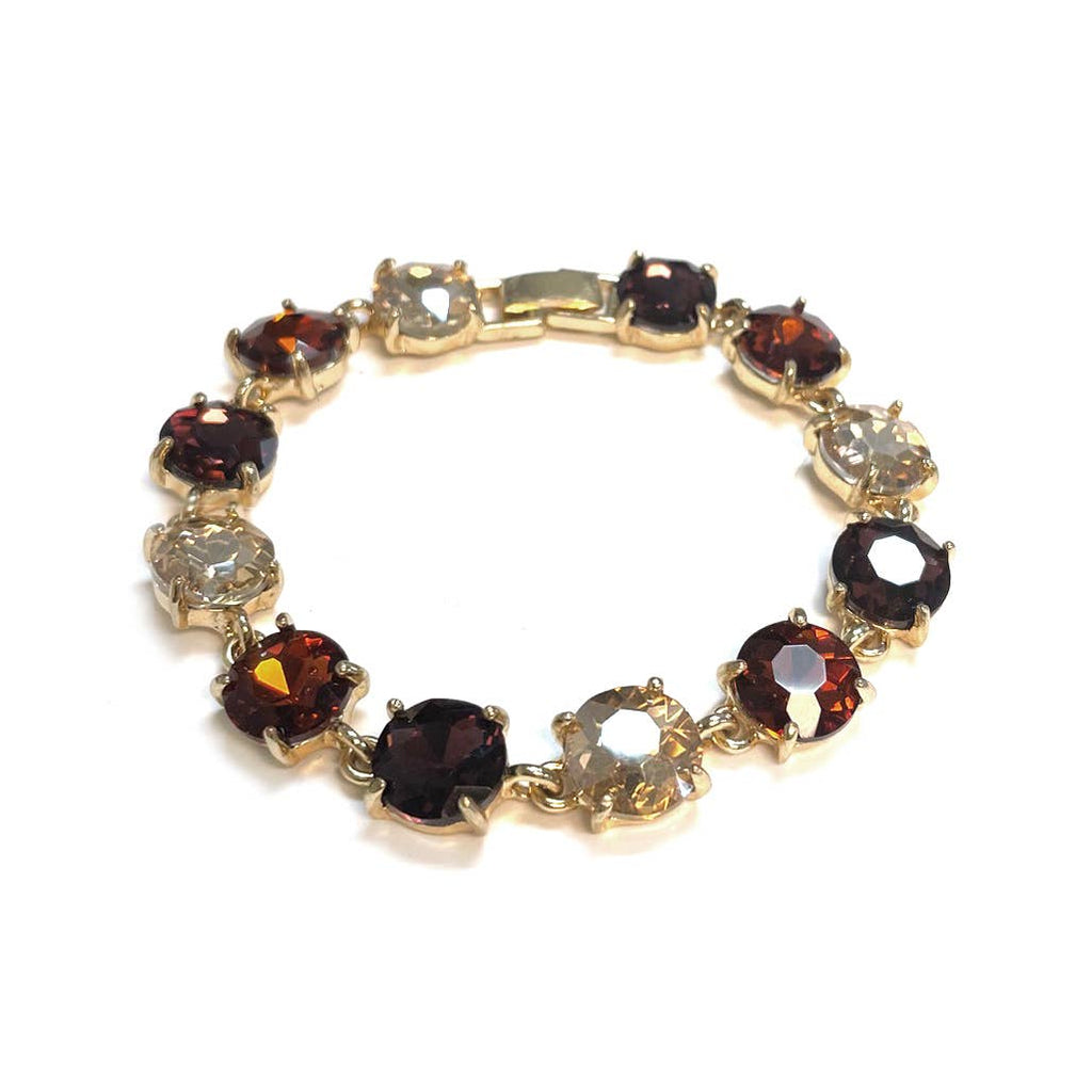 Round Cushion Cut Link Bracelet