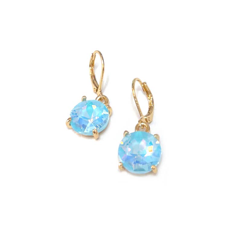12mm Round AB Drop Earrings