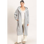 Cozy Overload Oversized Longline Zip-Up Hoodie Jacket