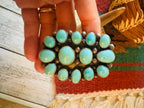 Handcrafted Sterling Silver & Kingman Turquoise Ring Size 10