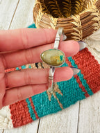 Handcrafted Sterling Silver & Royston Turquoise Cuff Bracelet by Tahe