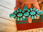 Handcrafted Sterling Silver & Kingman Turquoise Ring Size 6