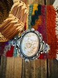Handcrafted Dry Creek Turquoise & Sterling Silver Cuff Bracelet
