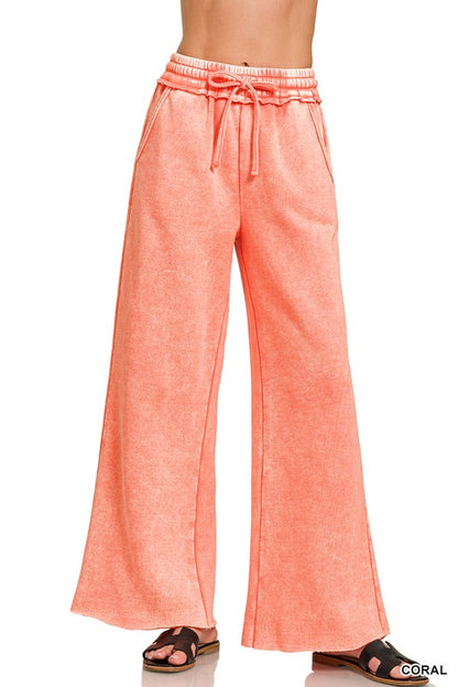 MAGIC Wide Leg Pants - Mineral Wash