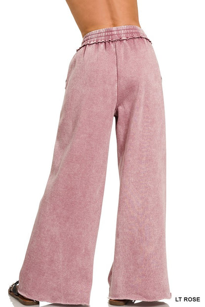 MAGIC Wide Leg Pants - Mineral Wash