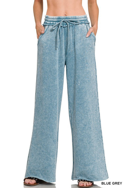 MAGIC Wide Leg Pants - Mineral Wash