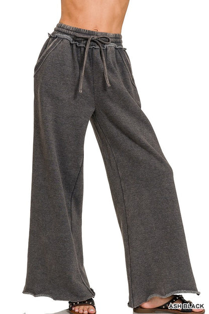 MAGIC Wide Leg Pants - Mineral Wash
