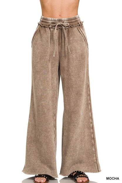 MAGIC Wide Leg Pants - Mineral Wash