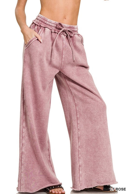 MAGIC Wide Leg Pants - Mineral Wash