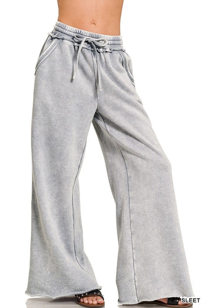 MAGIC Wide Leg Pants - Mineral Wash