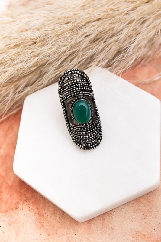 Oversized Antiqued Adornment Ring