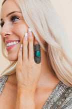 Oversized Antiqued Adornment Ring