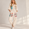 Horizon Boho Patchwork Joggers Jumpsuit