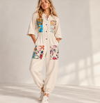 Horizon Boho Patchwork Joggers Jumpsuit