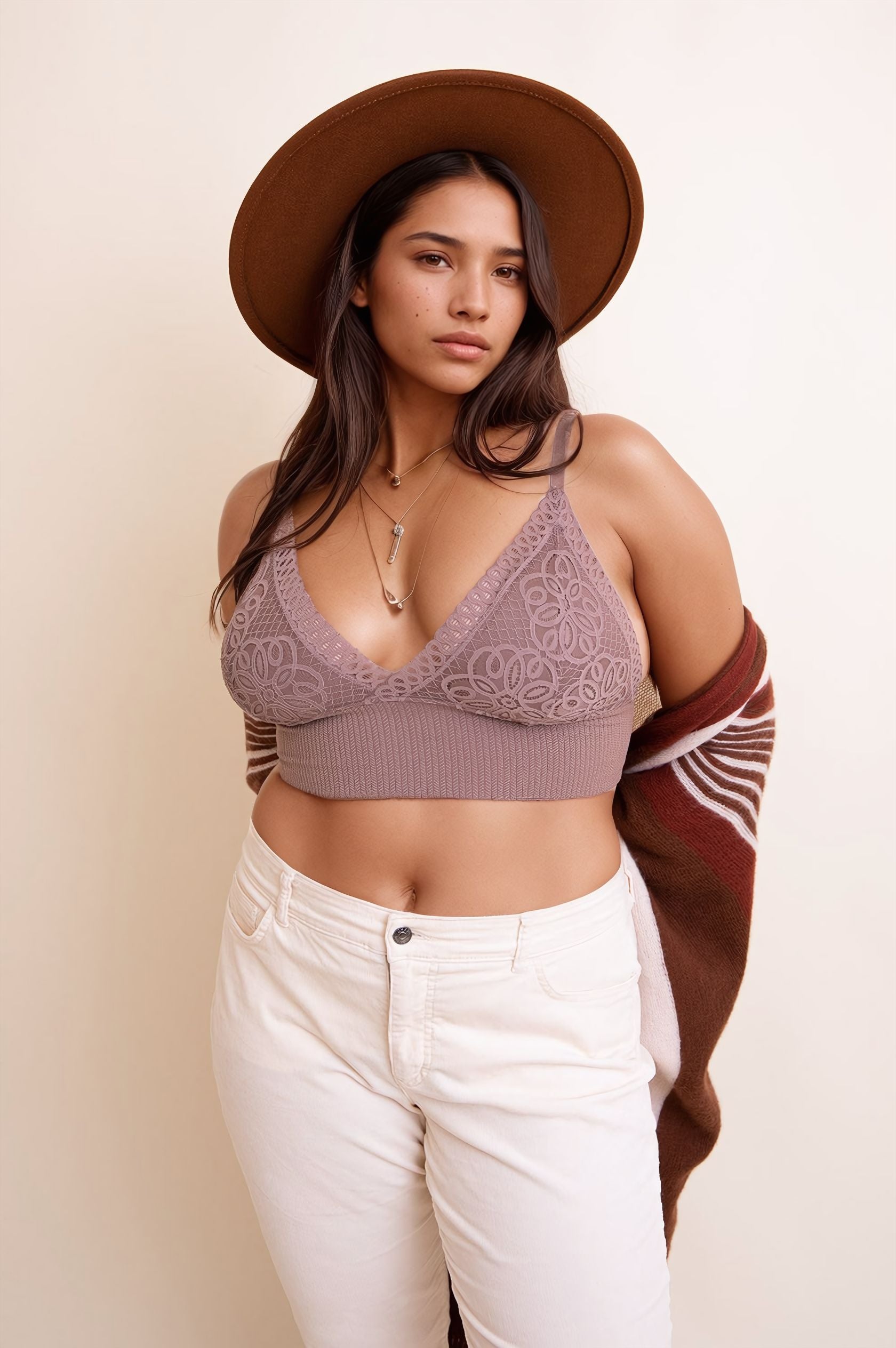 Waistband Loop Lace Brami - Plus Sizes