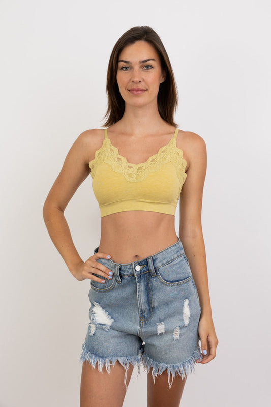 Comfort Chic Lace Padded Bralette
