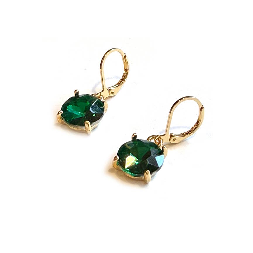 12mm Round AB Drop Earrings