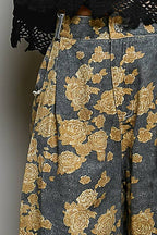POL Crafted Textured Allover Print Woven Wide-Leg Pants