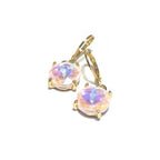 12mm Round AB Drop Earrings