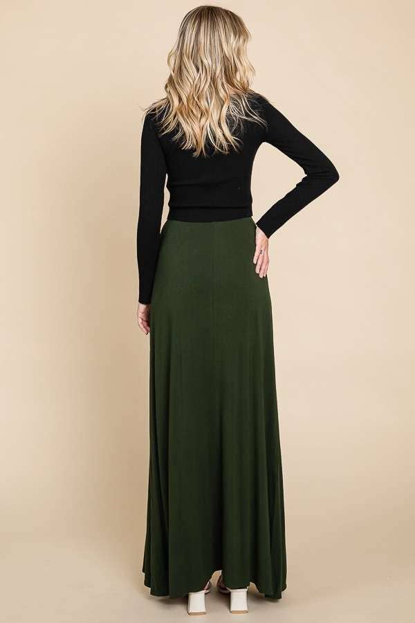 Cozy Soft FLARE MAXI SKIRT