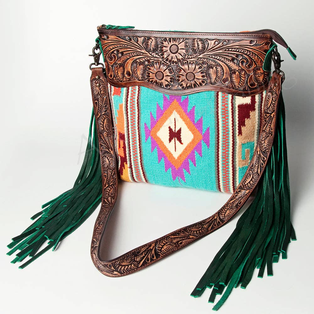 Western Crossbody Genuine Leather Fringe Purse