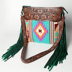 Western Crossbody Genuine Leather Fringe Purse
