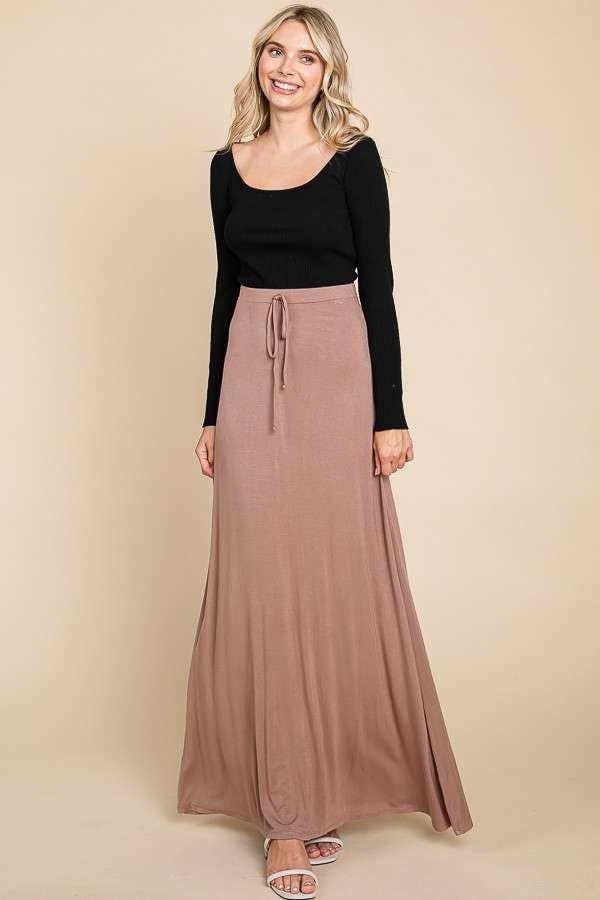 Cozy Soft FLARE MAXI SKIRT