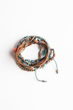 Beaded Suede Bracelet Jewelry Turquoise