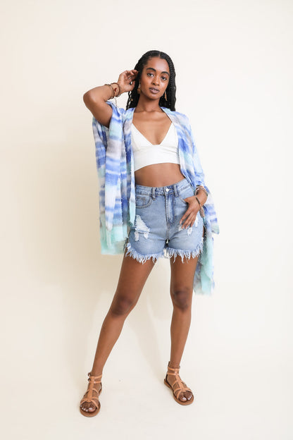 Breezy & Beautiful Dip Dye Kimono Kimonos