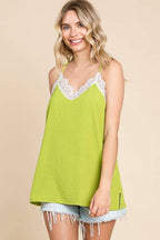 Eyelash Lace Cami Tank Top