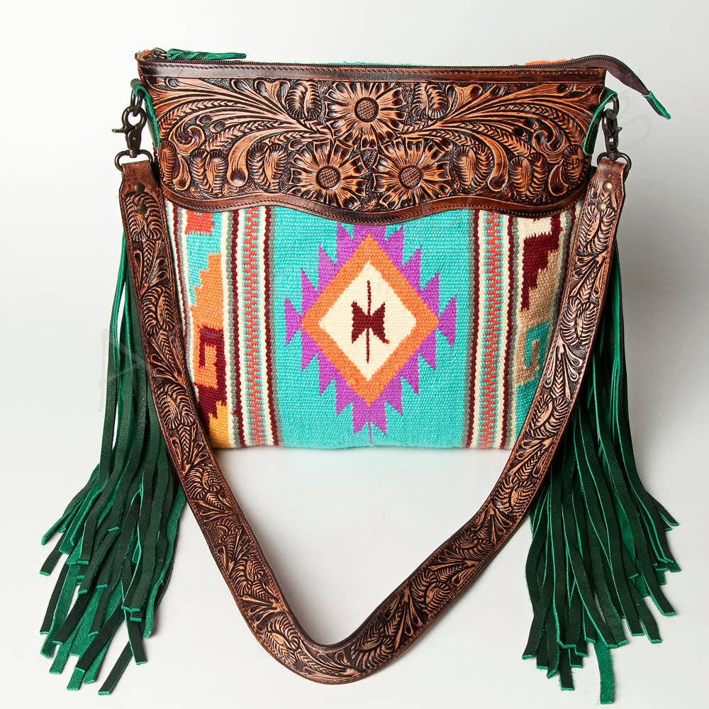 Western Crossbody Genuine Leather Fringe Purse