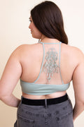 Plus Size Tattoo Back Bralette