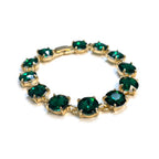 Round Cushion Cut Link Bracelet